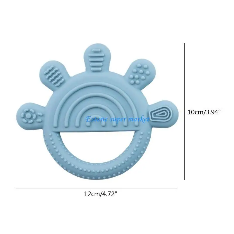 090B 실리콘 아기 Teether 젖니가 남 장난감 유아 소년 소녀 씹는 간호 치아 선물을위한 치과 치료