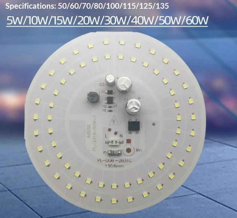1 Piece LED Panel Light AC220V Driver-Free 15W 18W 24W 40W 50W 60W For Ceiling Light Source Square Round PCB Board Panel Light