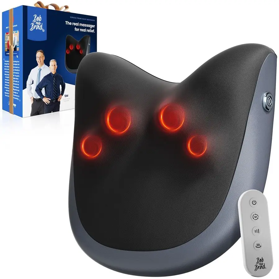 

Back Massager for Pain Relief Deep FSA Eligible HSA Eligible EZBack Prime Corded Design Shiatsu Neck and Back Massager with Heat