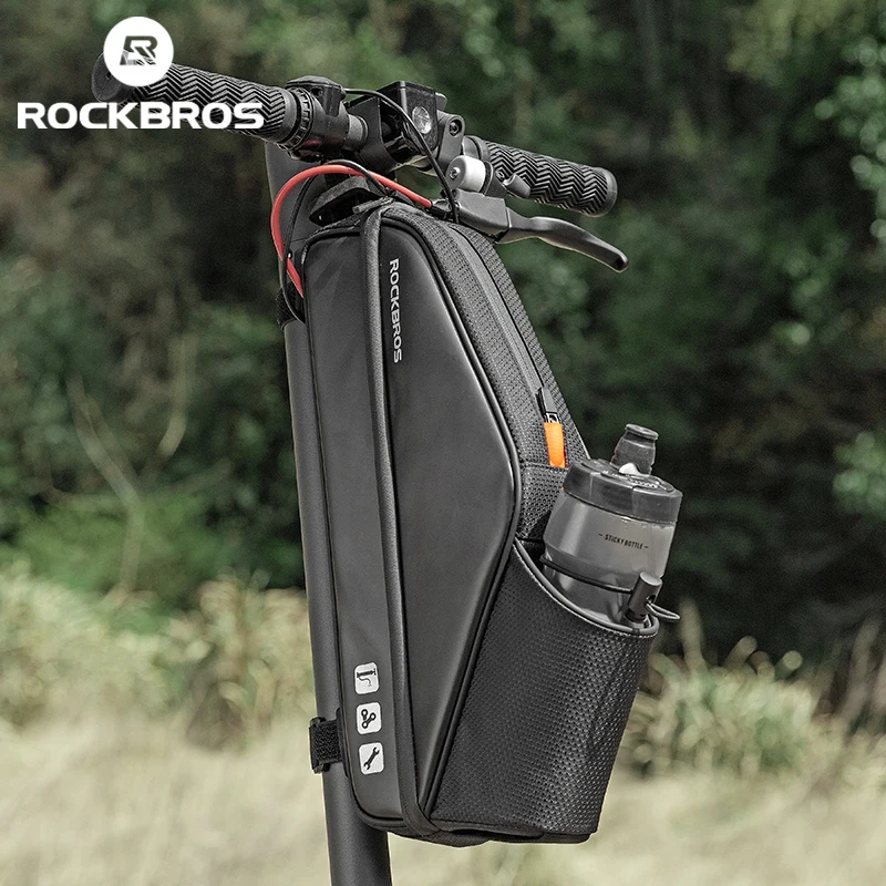 ROCKBROS Scooter Bike Bag Waterproof Electric Scooter Head Handle Bag Large Capacity MTB Road Bicycle Bag Scooter Accessories