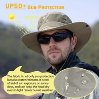 Fishing Hat UPF50+ Wide Brim Sun Hat for Men Women Bonnie Cap Outdoor Bucket Benny Hats Hiking Outdoor Sun Caps