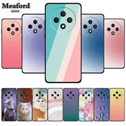 Oppo Reno 12F 4G 5G 전화 쉴드 Coque 범퍼 Funda Oppo Reno 12 FS F27 소프트 실리콘 뒷면 커버 용 고급 그라디언트 컬러 케이스