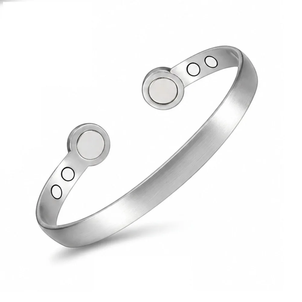 Retro Magnetic Bangles Ring Comfortable To Wear Unisex Cuff Bracelets Fashion Versatile Health Energy Jewelry Travel