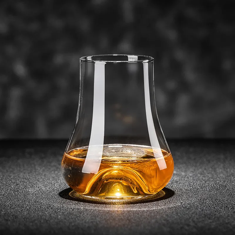 2pcs Concave Bottom Copita Nosing Glass Whisky Snifer Whiskey Smell Tasting Cup Gather Aroma Brandy Liquor Wine Glasses