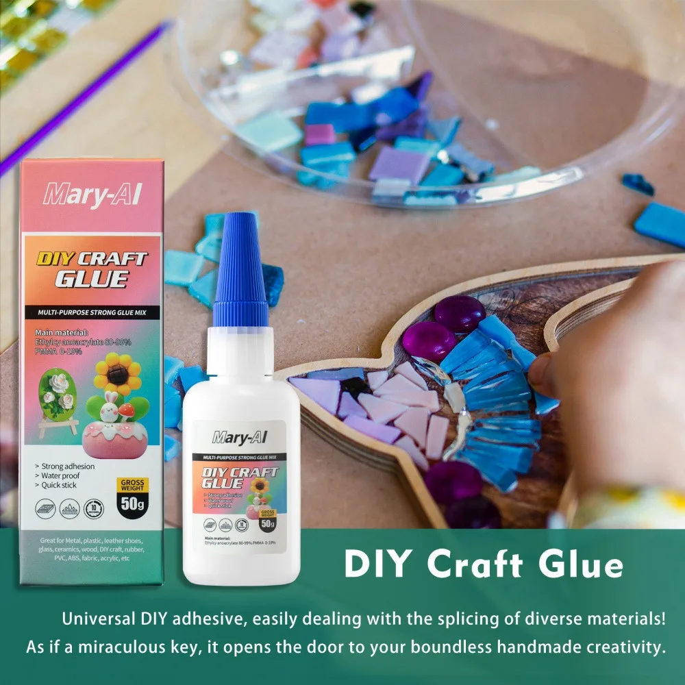 50g Hand Glue Process Glue Bonding Strong Instant Dry Adhesive Glue High Viscosity Diy Craft Glue Good Water Resistance Glue