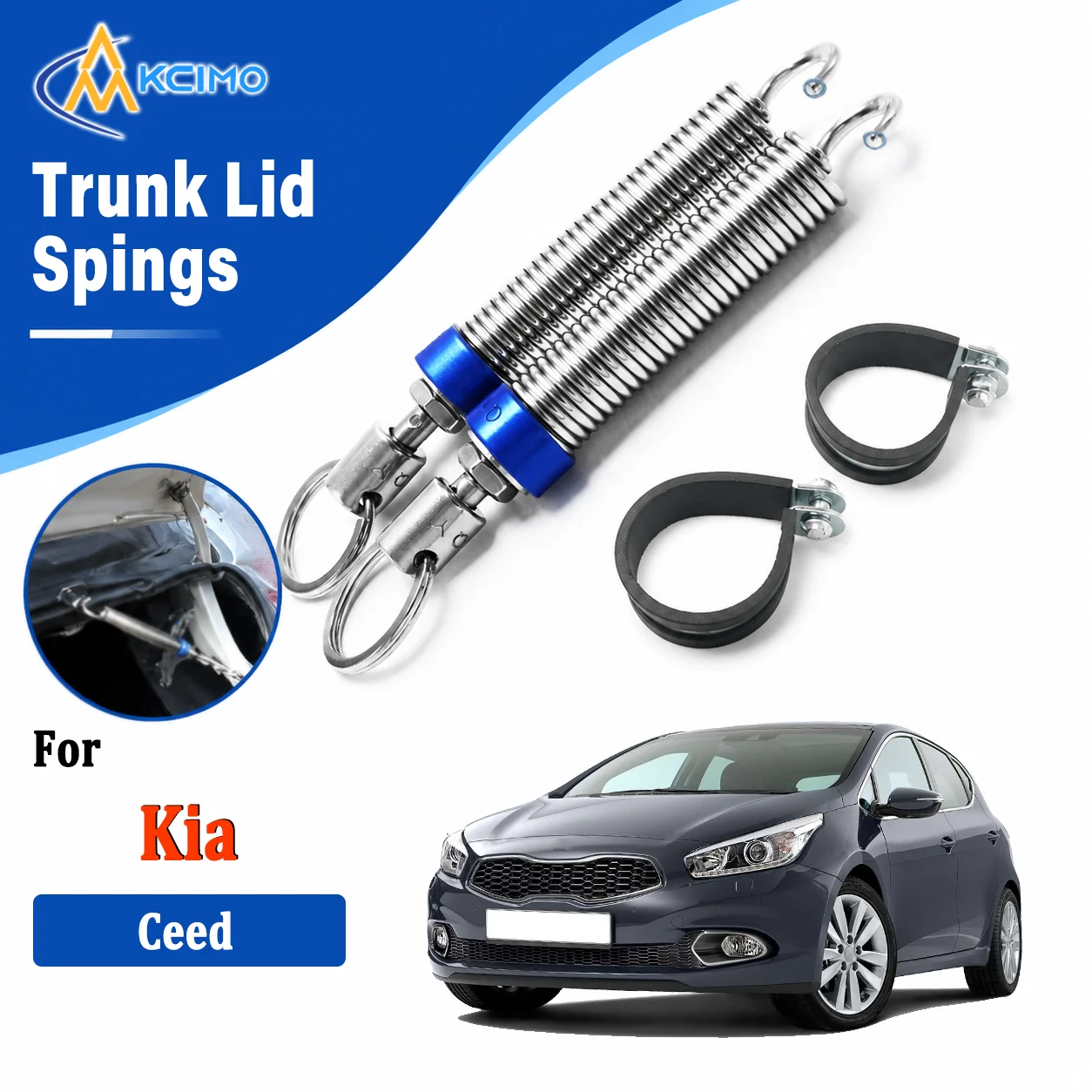 For Kia Ceed Premium Adjustable Car Trunk Boot Lid Auto‑Lift Spring High‑Carbon Alloy Steel Trunk Lid Opening Assist