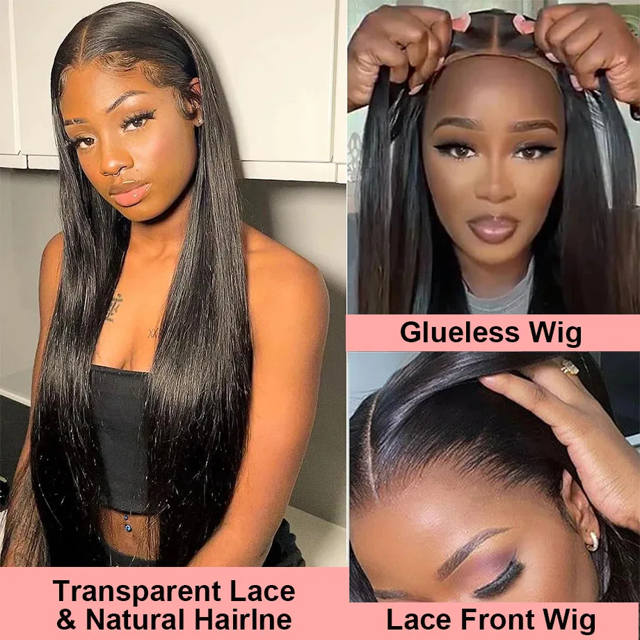 Bone Straight 13x6 Lace Frontal Human Hair Wigs Brazilian 7x5 360 Lace Front Human Hair Wig Preplucked Ready To Wear For Women