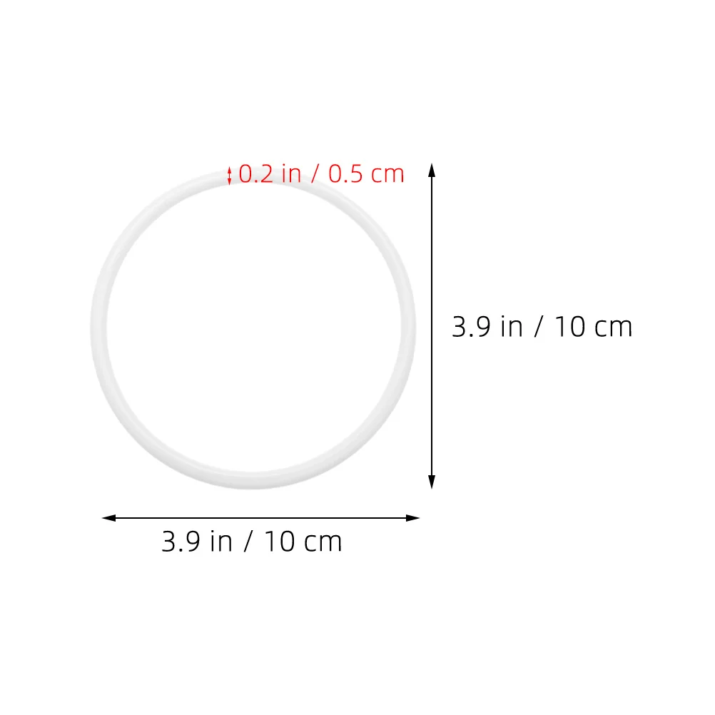 50 قطعة الأطواق البلاستيكية للحرف اليدوية DIY حلم الماسك اكسسوارات إكليل الأزهار إطارات حلقات بلاستيكية الأزهار هوب التطريز هوب #1