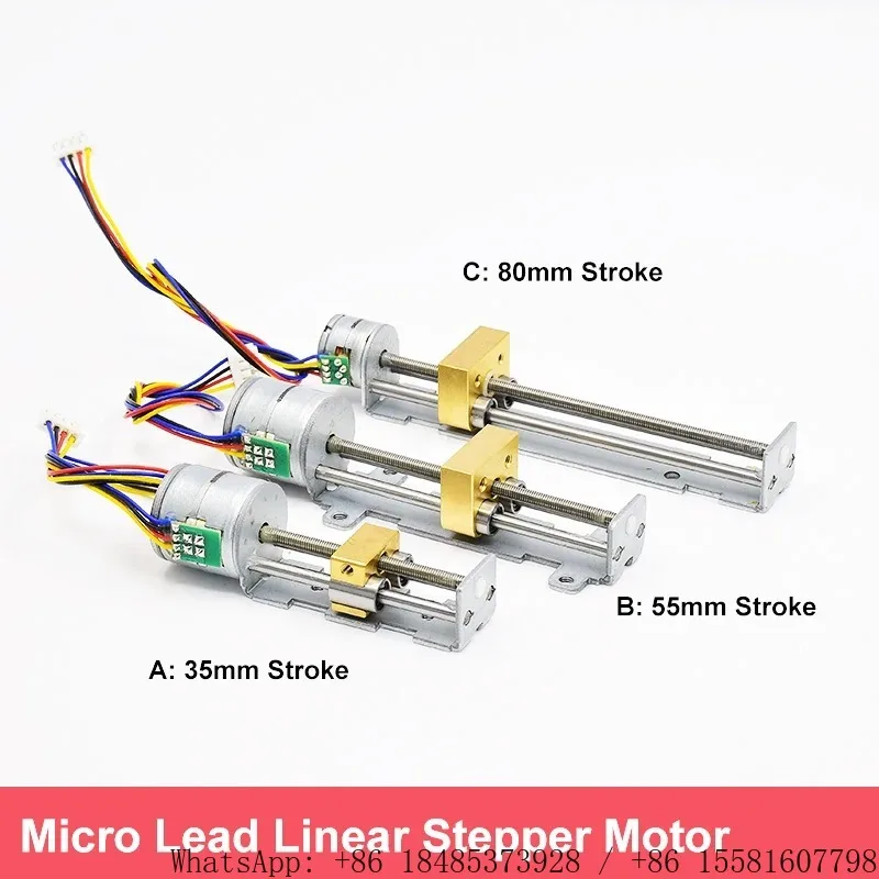 15mm 20mm Precision Linear Screw Slider 2 Phase 4 Wire Stepper Motor Actuator For 3D Laser Printing Equipment