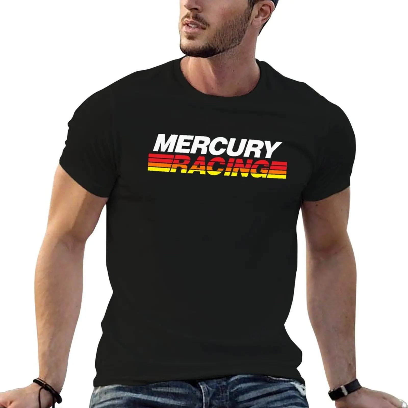 

Mercury Racing T-Shirt man t shirt heavy cotton cotton tshirt 100% T-Shirt