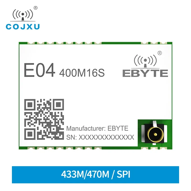433/470Mhz Wireless Transceiver RF Module E04-400M16S 16dBm 1000m Range Low Power Consumption ISM Band SPI RF Wireless Module