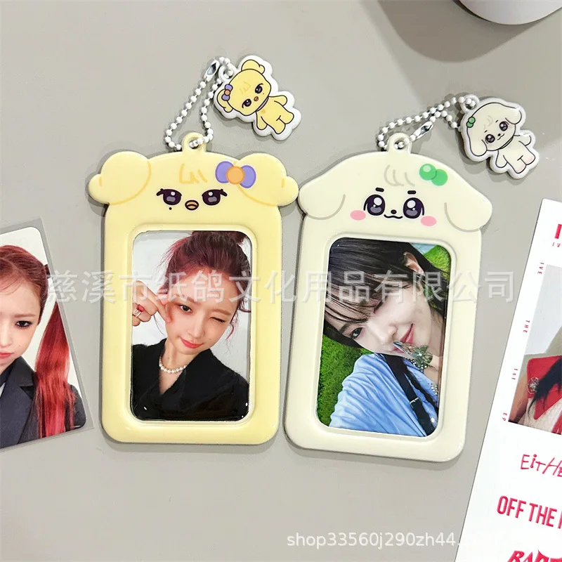 Korean IVE Girl Group PVC Holder Zhang Yuanying Meal Campus 3-Inch Small Card ID Protection Cover Display Pendant