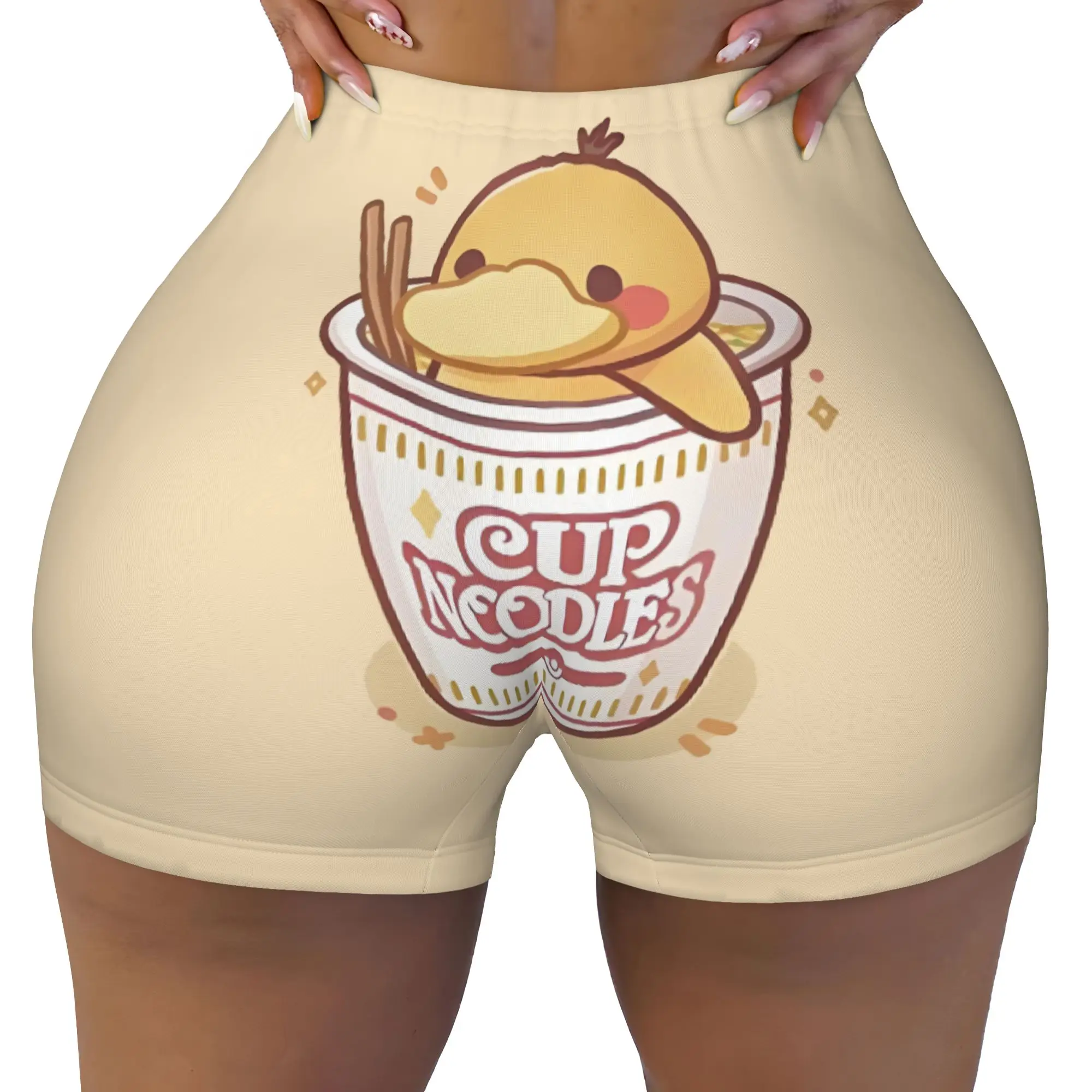 Custom P-Psyducks Gym Biker Running Shorts for Women Duck  Animated Workout Yoga Shorts