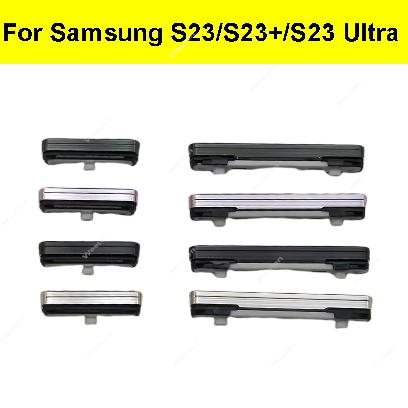 For Samsung Galaxy S23 S9160 S23 Plus S9160 S23 Ultra S9180 Side Volume Power Buttons On Off Power Volume Keys  Repair Parts