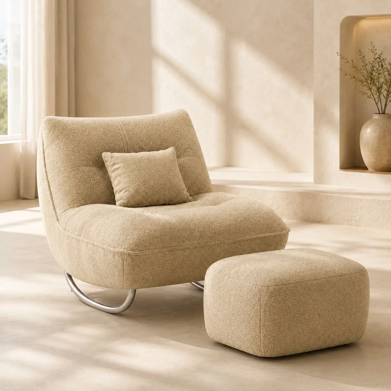Single sofa, thickened version, living room balcony, lazy recliner