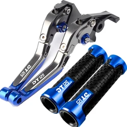 For YAMAHA DT125 DT 125 Motorcycle DT125 lever Adjustable Brake Clutch Levers Handlebar Handle Grips 1987-2006 2005 2006 2004