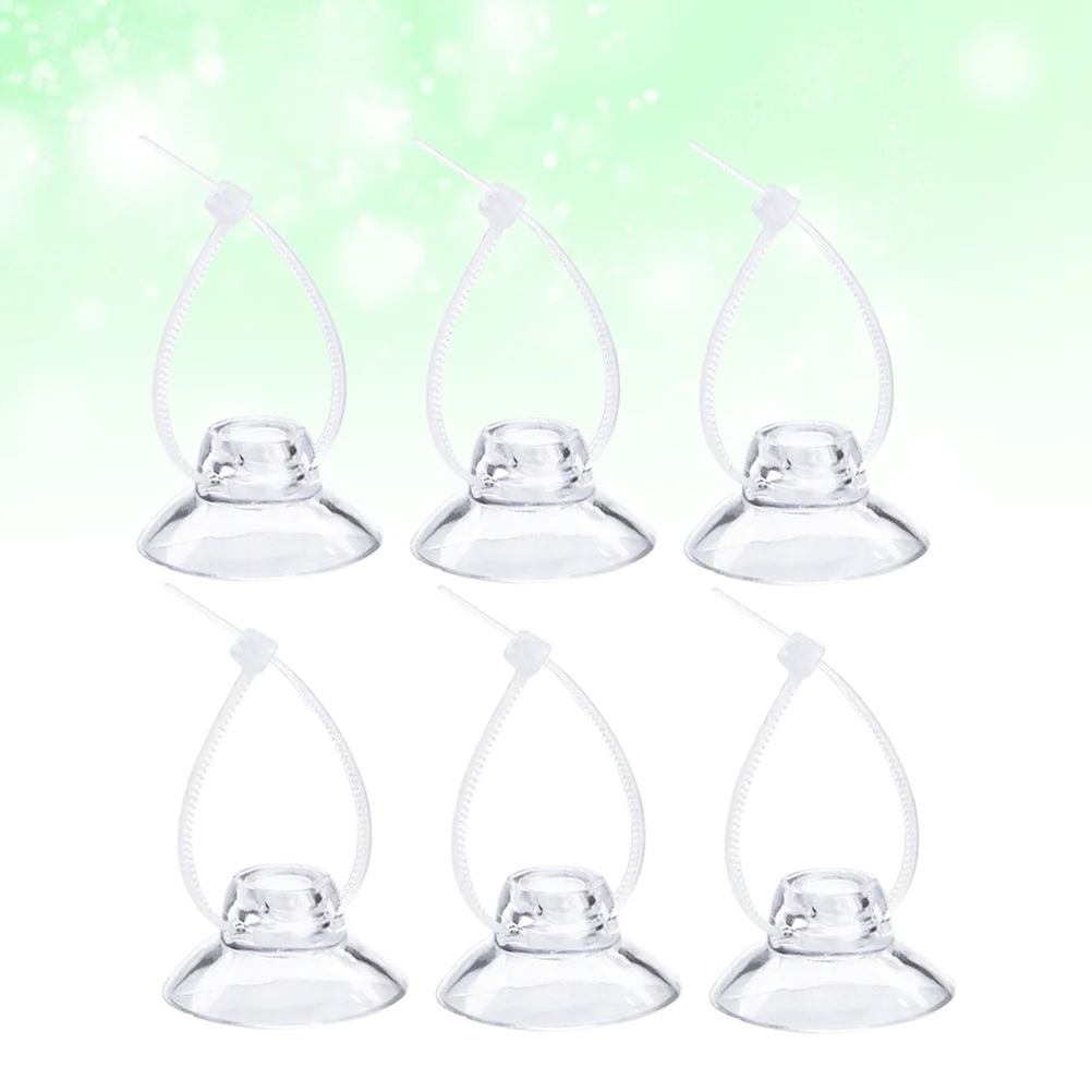 

12 Pcs Without Suction Cup Binding Tool Fish Tank Accessories Window Cups Glass