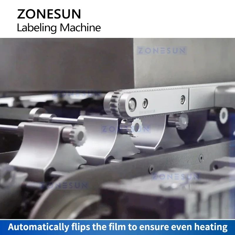 ZONESUN ZS-HSL1 بلسم الشفاه أحمر الشفاه أنابيب الزجاجات الصغيرة آلة الانكماش عالية السرعة آلة وضع العلامات الأكمام الانكماش الأفقي