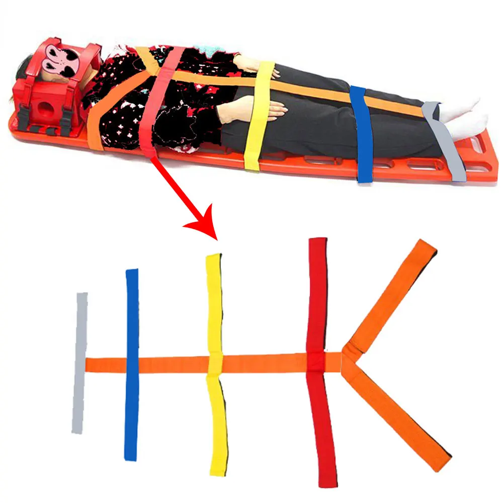 Ambulance Stretcher Strap Spine Board Belt Patient Rescue Strap Restraint Safety Immobilization Spinal Fixation for Spine Board