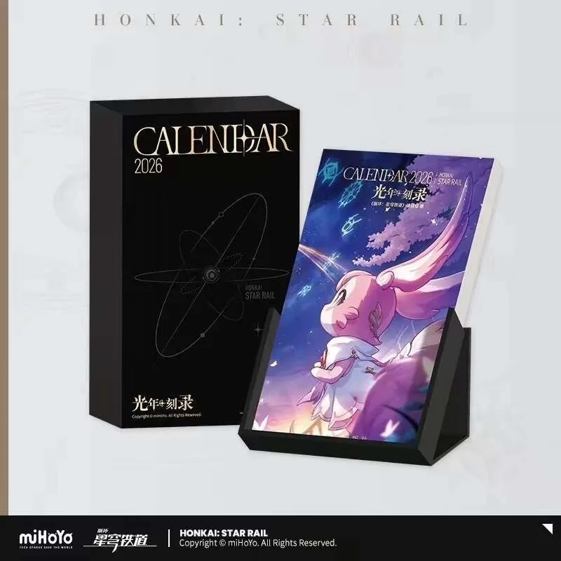 

Официальный оригинальный еженедельный календарь MiHoYo Honkai Star Rail Lightyear Recording 2026: подарки на годовщину, косплей, аниме, игровые сувениры