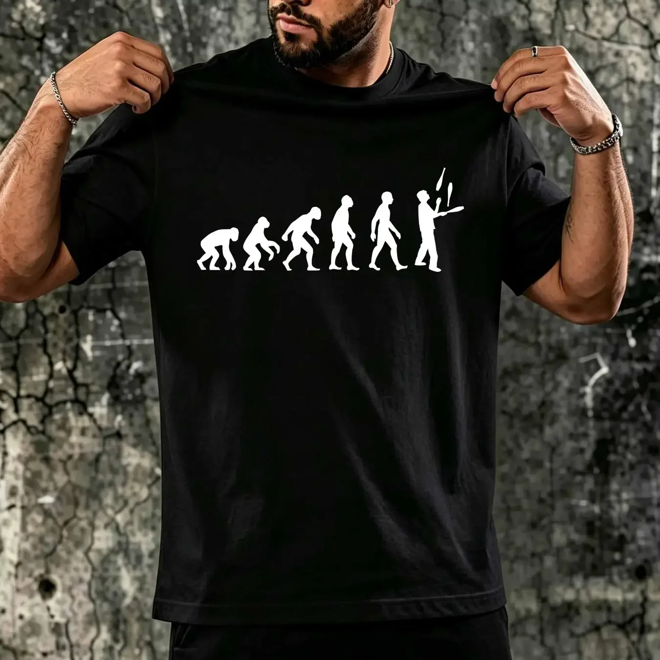 washed T Shirt Evolution Of Man Juggler Mens Juggling Balls Ball vintage Washed Unisex graphic homme streetwear Stylish Soft