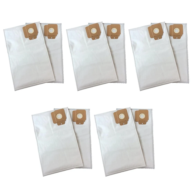 10Pcs Vacuum Cleaner Bag Compatible For Karcher Tornado CV30/1 CV38/1 CV48/2 NSS Pacer Synthetic Cloth Filter Bag Parts