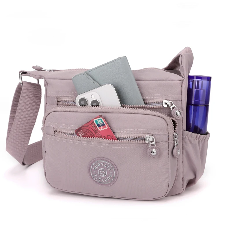 Casualowa nylonowa torebka na ramię Crossbody dla kobiet wodoodporna torba Messenger designerska wysokiej jakości torebka typu Bolsa Tote plażowa