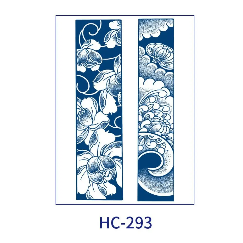 8 قطعة الحيتان/موجات نمط المؤقتة لصاقات وشم يدوم لمدة 2 أسبوع مقاوم للماء شريط لصاقات وشم شخصية ثلاثية الأبعاد الملمس #4