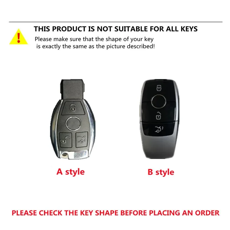 Electroplate Soft TPU Car Key Case Cover Shell Fob For Mercedes Benz A B C E S Class W204 W205 W212 W213 W176 GLC CLA AMG W177