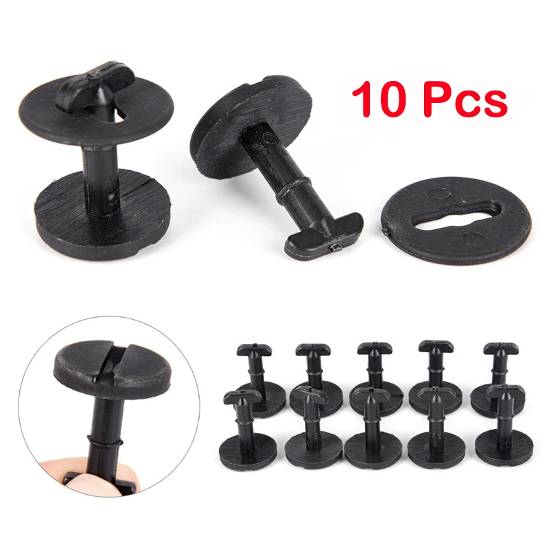 10Pcs Floor Carpet Mat Clips Twist Lock With Washers Automobile Replace Fasteners For BMW 3 5 7 Series E38 E39 E60 E65 E36 E46