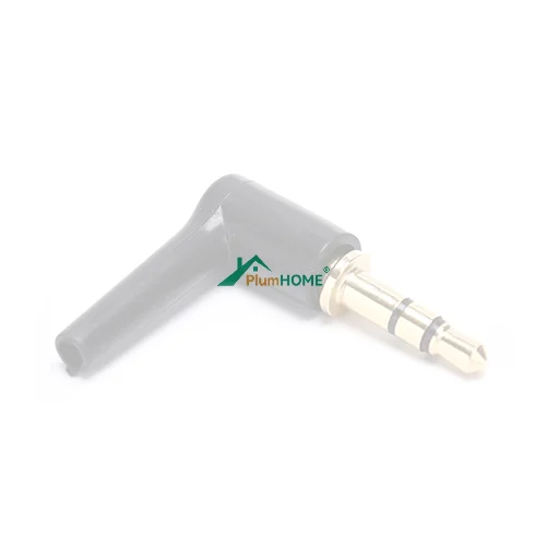 3.5mm stereo headset plug jack Plated 90 Degrees Audio Adaptor Connector 2pcs