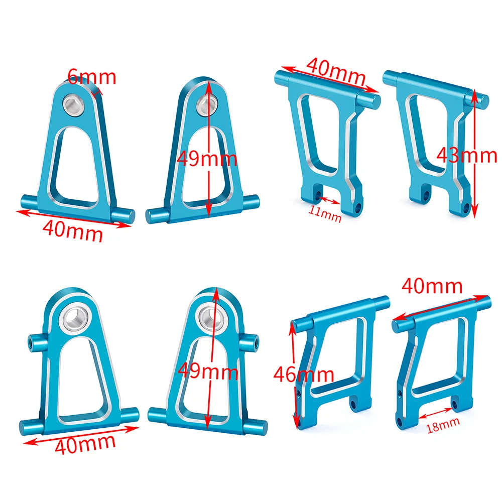 AXSPEED-eje de transmisión Central y junta para coche teledirigido, piezas de actualización de Metal para TT-01 1/10 RC