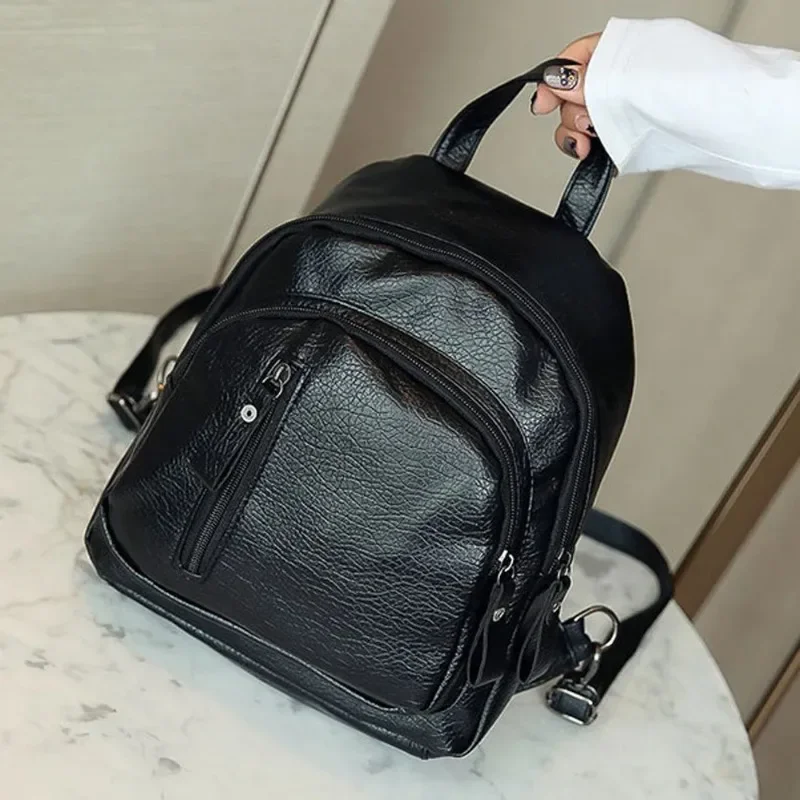 Women Multifunction Shoulder Bookbags Girl School Bag Cute Fashion Backpack Women'S Handbag Sac À Mains Femme Bolsos Mujer