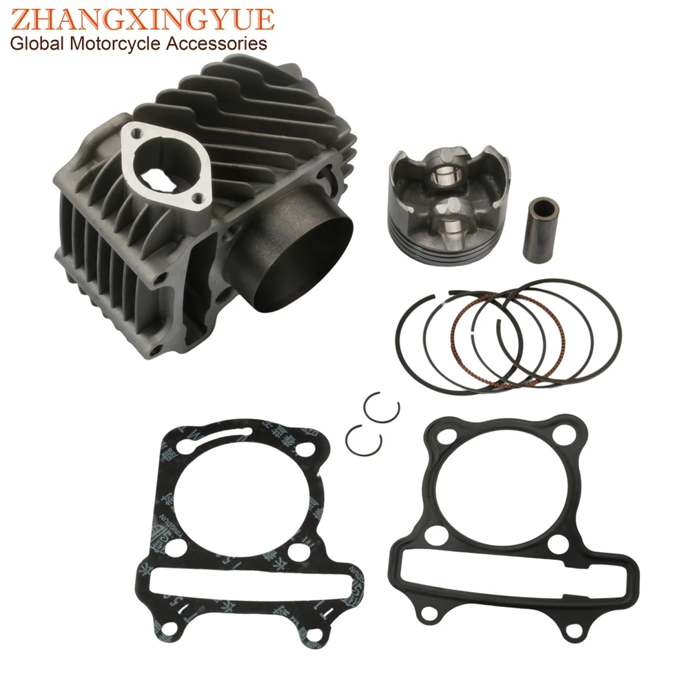 Scooter 63mm 4 Valve 4V Racing Big Bore Cylinder Kit For GP110 GY6 125cc 150cc Upgrade To 200cc 152QMI 157QMJ 4T