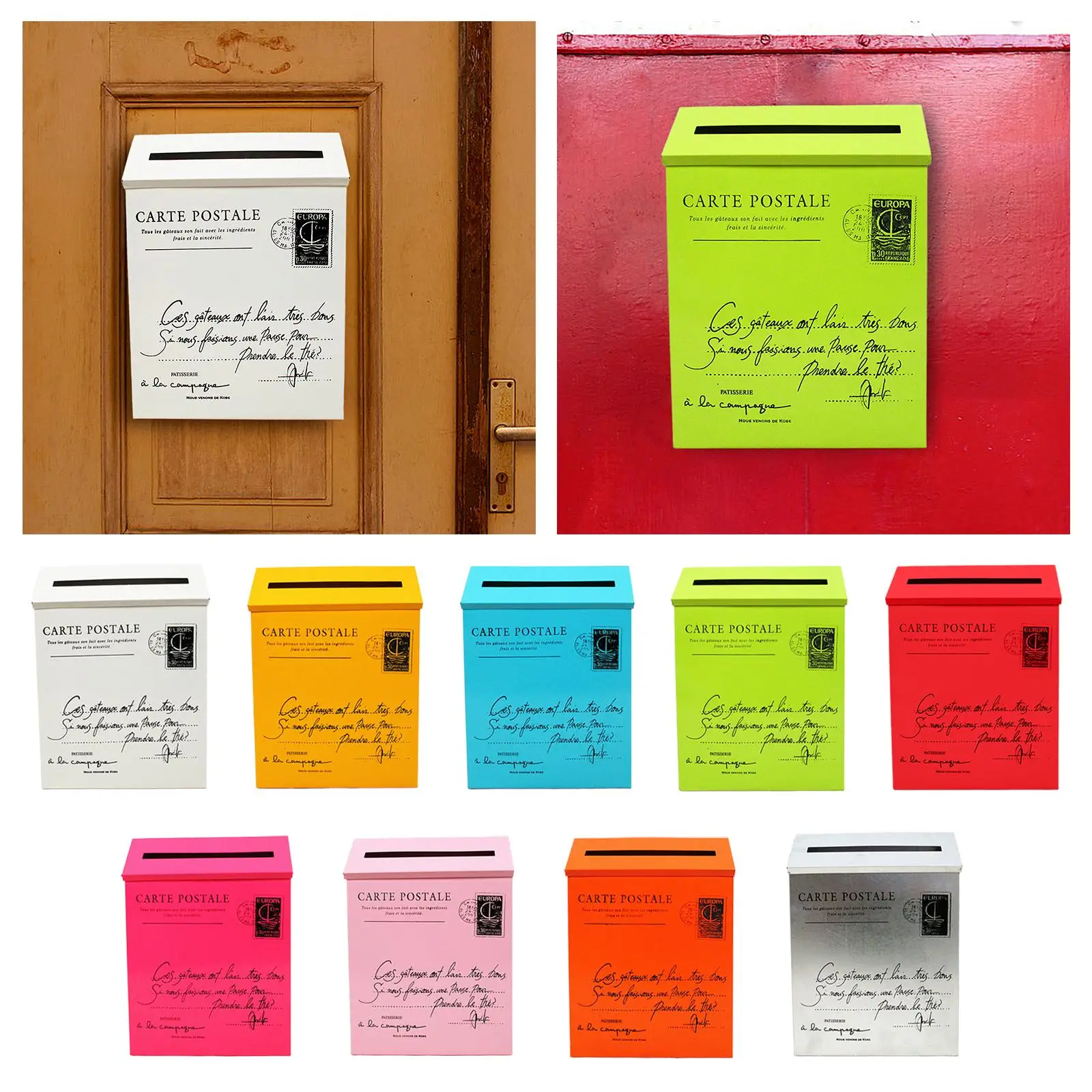 

Настенный почтовый ящик, почтовый ящик, ретро декоративный металлический почтовый ящик, предложение