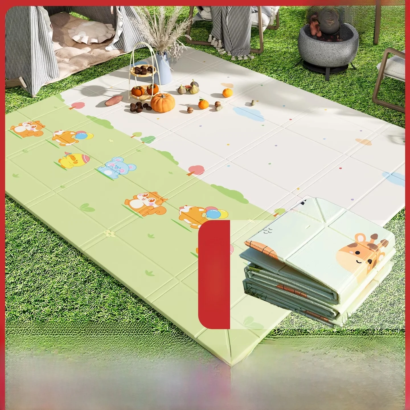 

Outdoor Portable Picnic Mat Waterproof Moisture Proof Thick Lawn Pad for Spring Outings Suitable for Camping And Barbecues