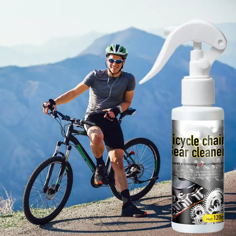 Bike Chain Degreaser 120ml Motorcycle Chain Cleaning Agent Bike Chain Gear Cleaning Spray Cycling Part Maintenance Agent For