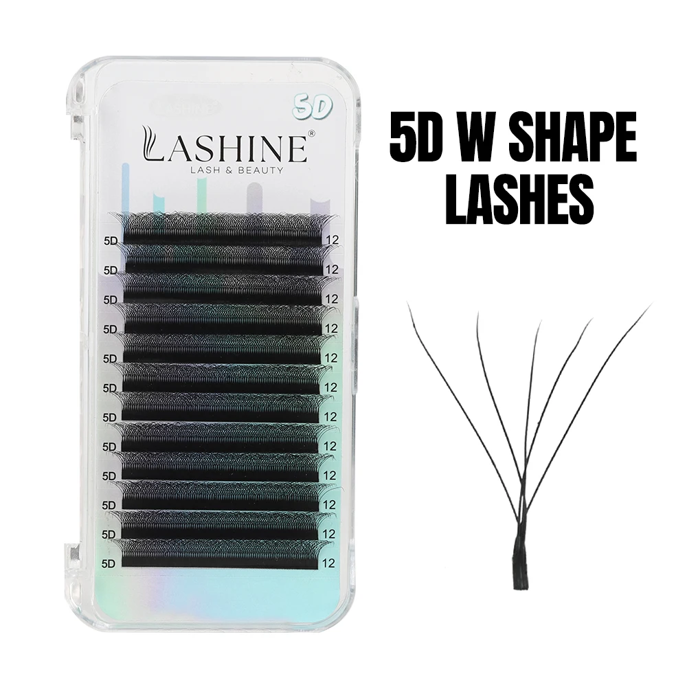 Lashine YY 3D 4D 5D 6D W شكل لاش المشجعين مسبقة الصنع رمش تمديد فو المنك الطبيعي لينة البرسيم لاش Cilio حجم رمش #3