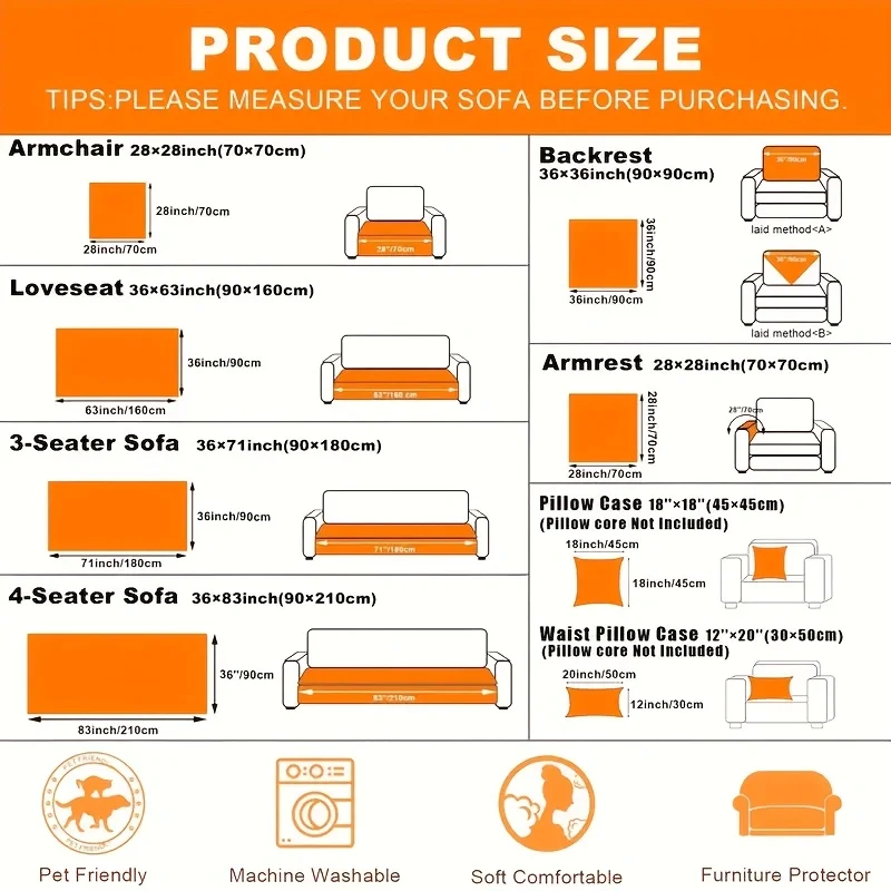 Flannel Sofa Cushion Thickened Sofa Cover Cloth Sofa Cushion Autumn and Winter Non-slip Universal Couch Furniture Protector