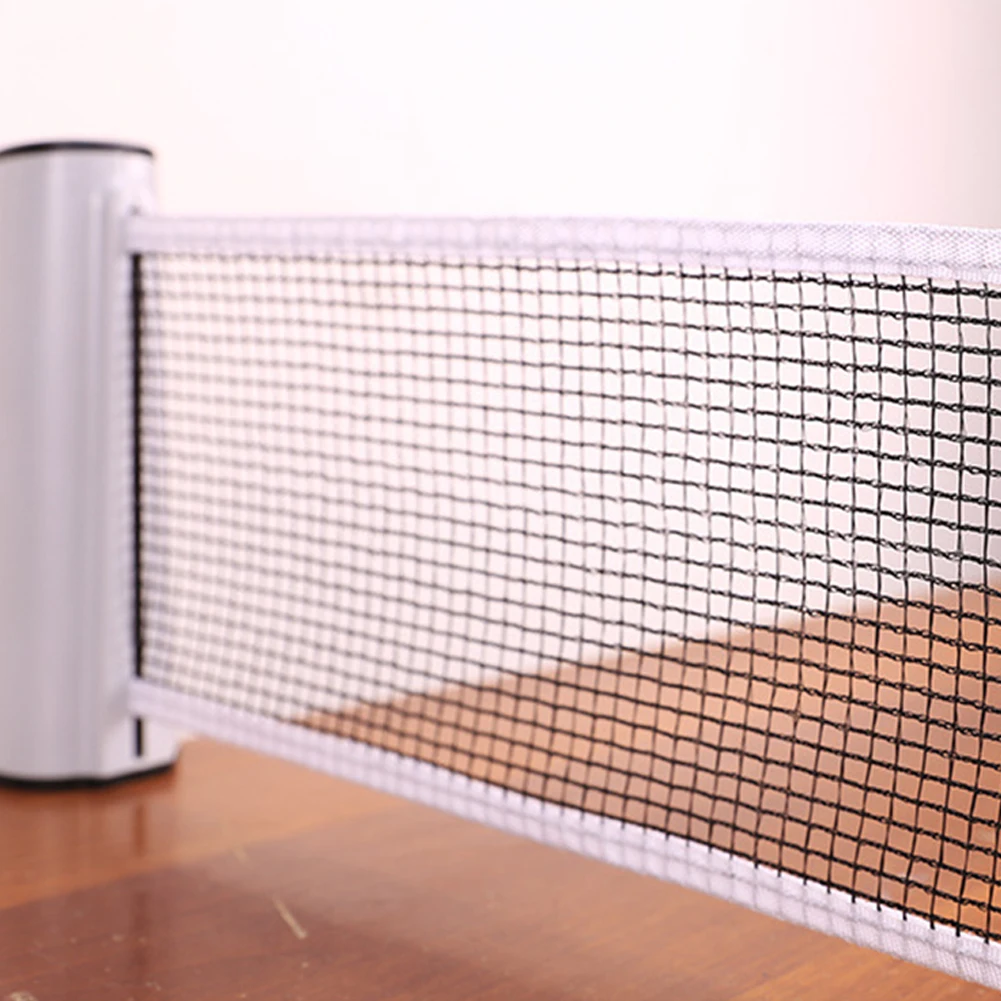 Anywhere Retractable Net Rack Portable Telescopic Table Tennis Grid with Clamp Table Tennis Net Cover Home Exercise Accessories