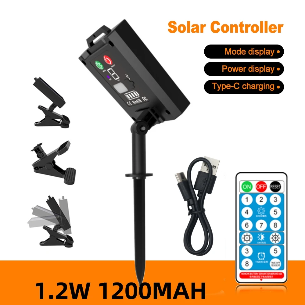 Solar Bateery Box Controllers With Remote Control 3W3000MAH 1.2W 1200MAH 5V 12V 24V USB Charging 6W 4500MAH One Way Light Strip