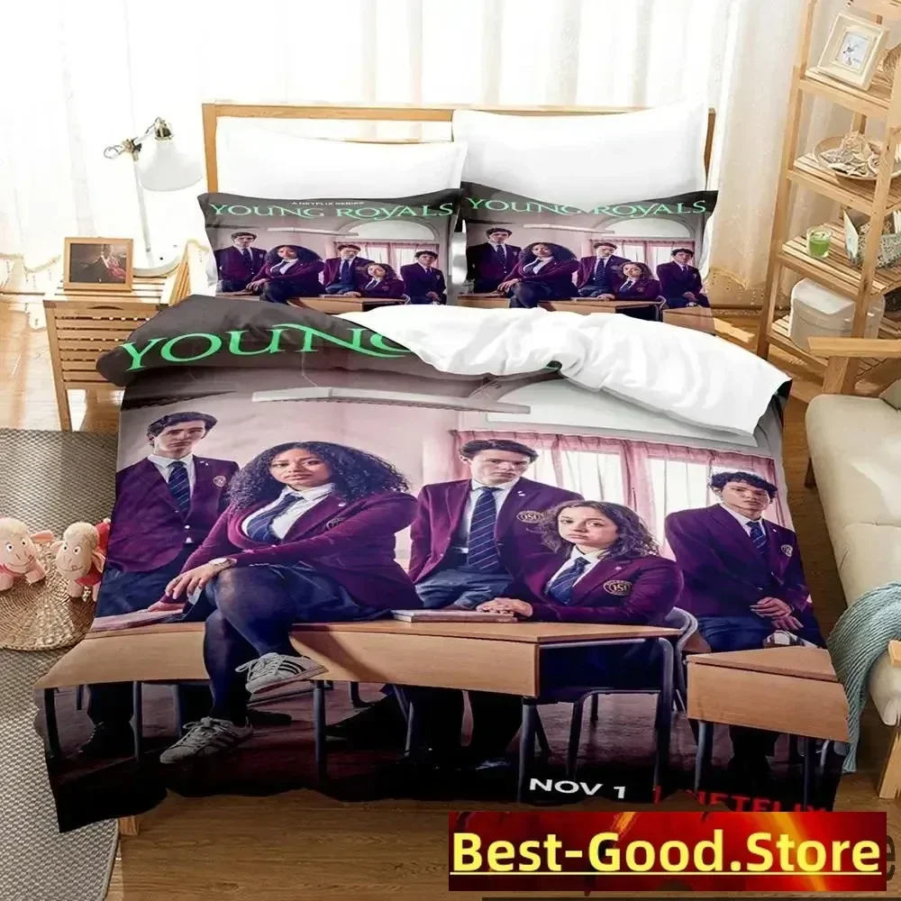 

3D Print Young Royals Bedding Set Duvet Cover Bed Set Quilt Cover Pillowcase Comforter king Queen Size Boys Adult Bedding Set