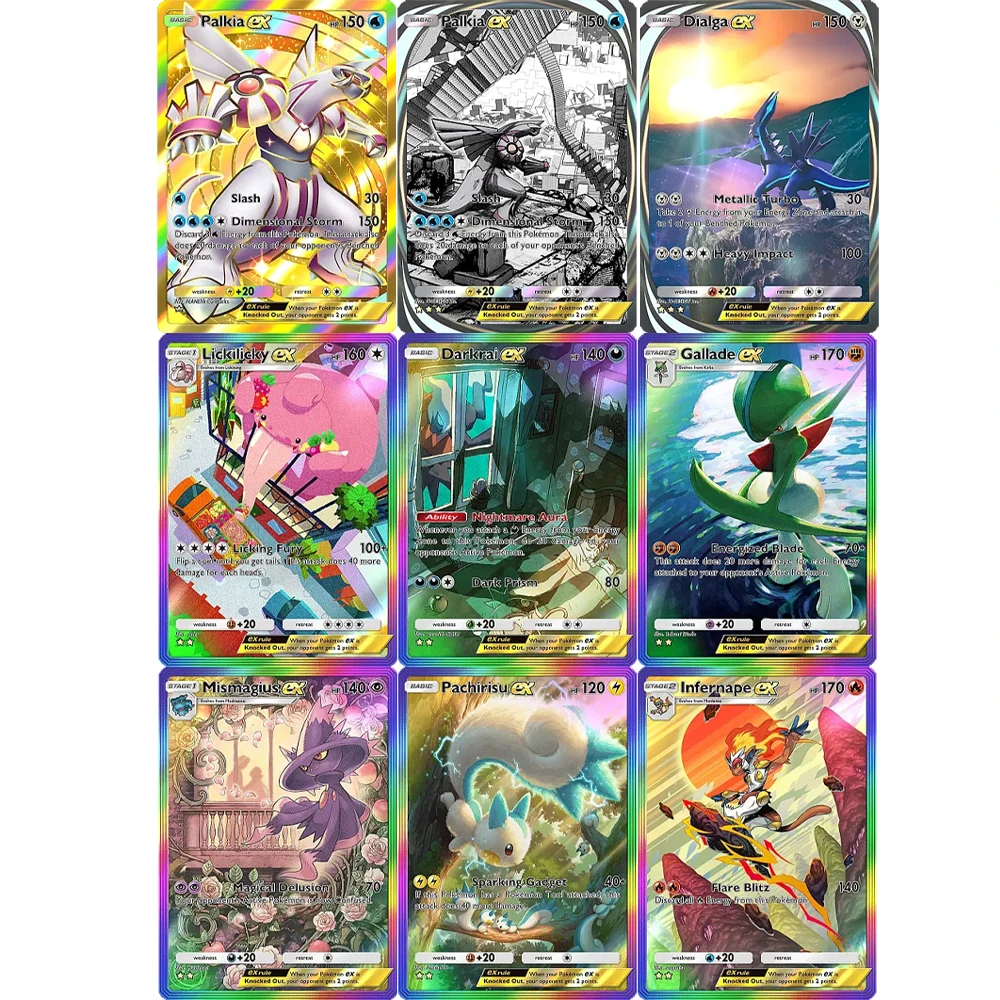 

9 Pcs/set DIY Space-Time Smackdown (A2) Pokemon Cards Palkia Dialga Infernape Mismagius Ex TCG Pocket Game Collectible Cards
