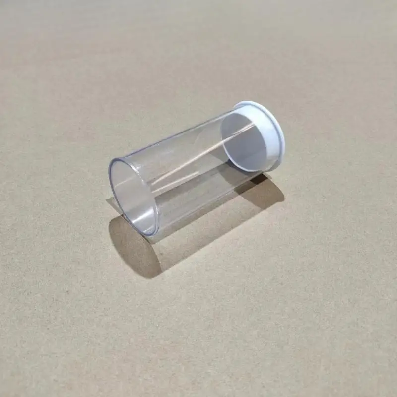 

1pcs Storage Rigid Round with Cap Sealed BottomTube 86mm(3.38")ID 90mm(3.54")OD Transparent PC Hollow Tube