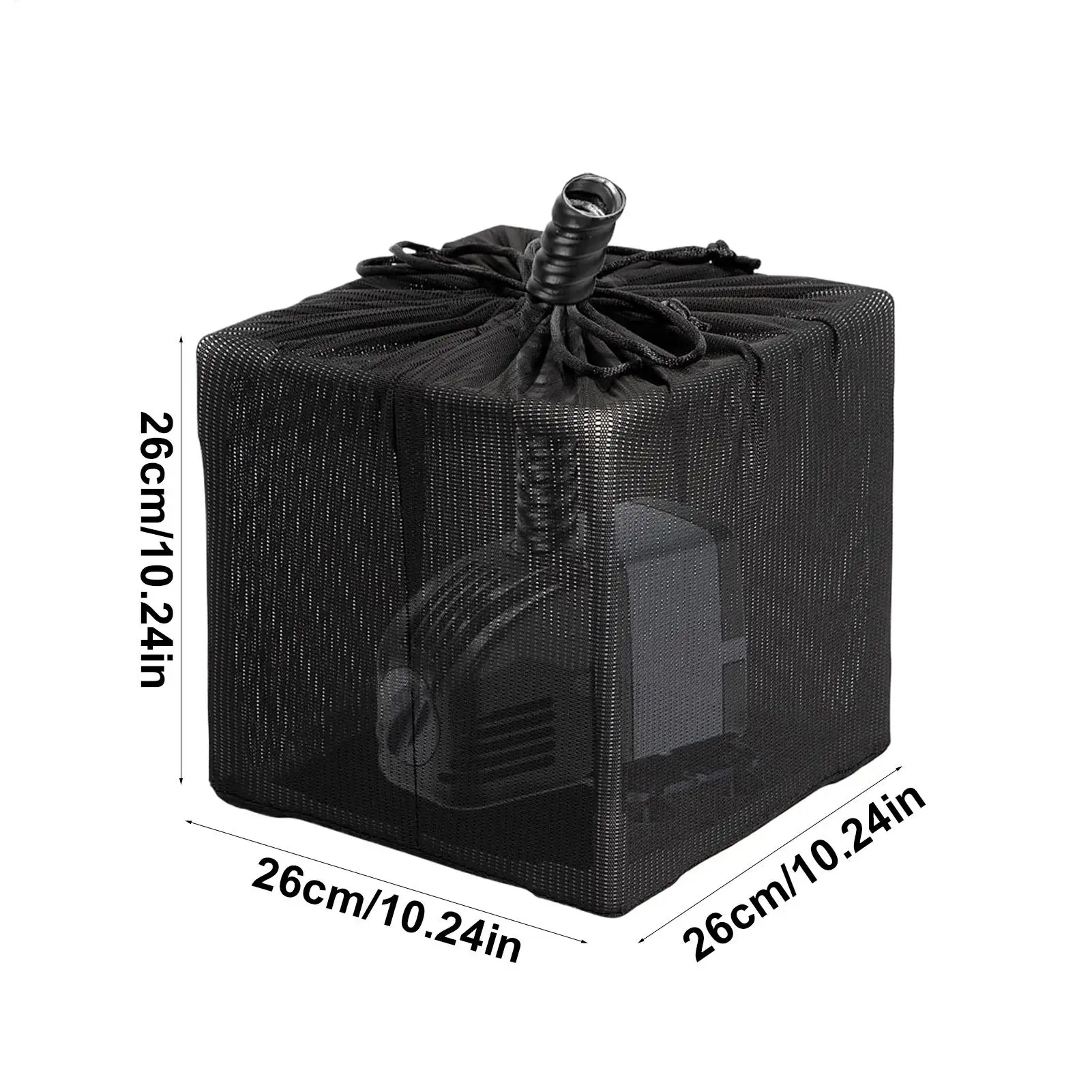 Pond Pump Bag Mesh Filter Bag Anti-Clogging Cover with Drawstring Fine Mesh Screen for Garden Aquarium Fountain Outdoor Backyard view 6