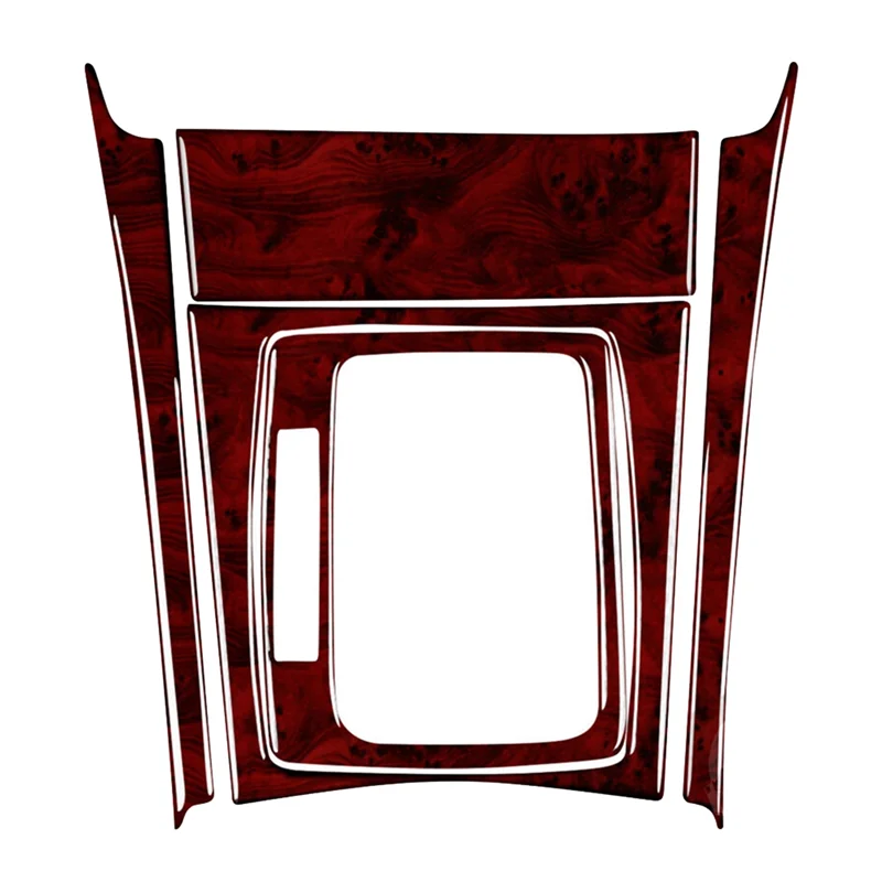 

Gear Shift Panel Cover Kit Red Wood Grain For Mercedes-Benz C-Class W204 2007-13 Spare Parts