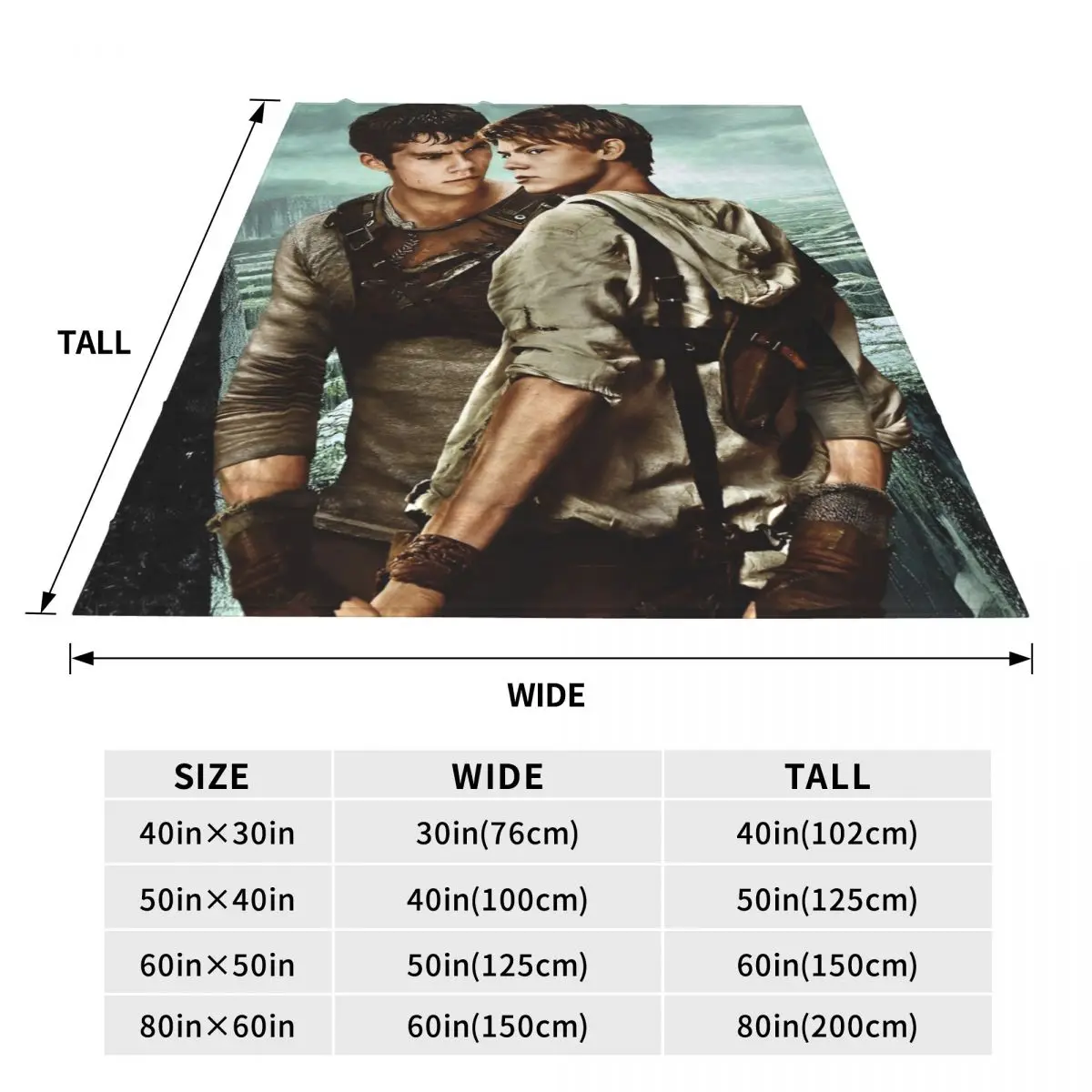 Warm Blanket Airplane Travel The Maze Runner Bedding Throws American Film Flannel Bedspread For Sofa Bed Graphic Sofa Bed Cover