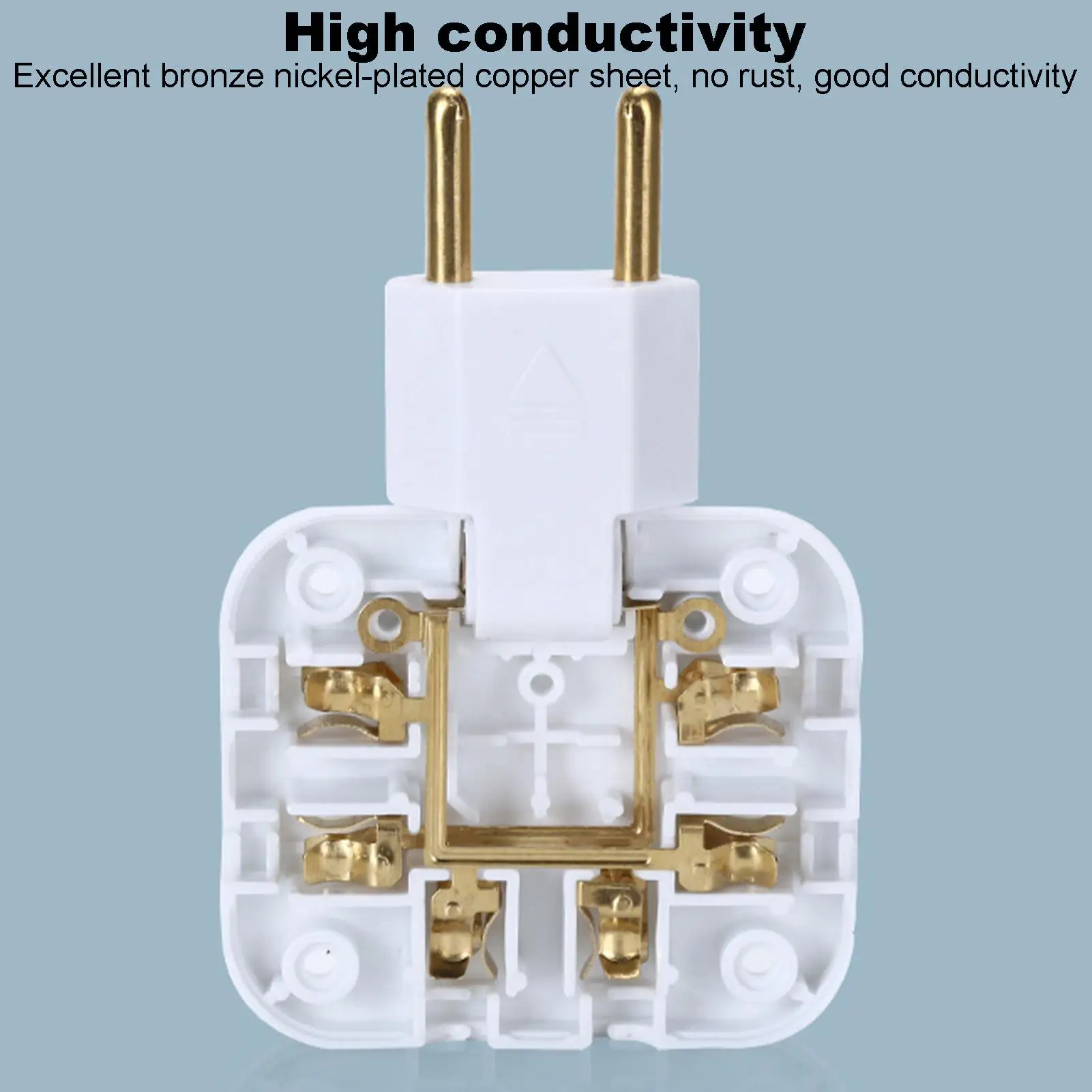 3 Way Multiple Outlet Splitter Extender 180 degree splitter adapter Flat swivel tee for a lightweight outlet Space Saving ﻿
