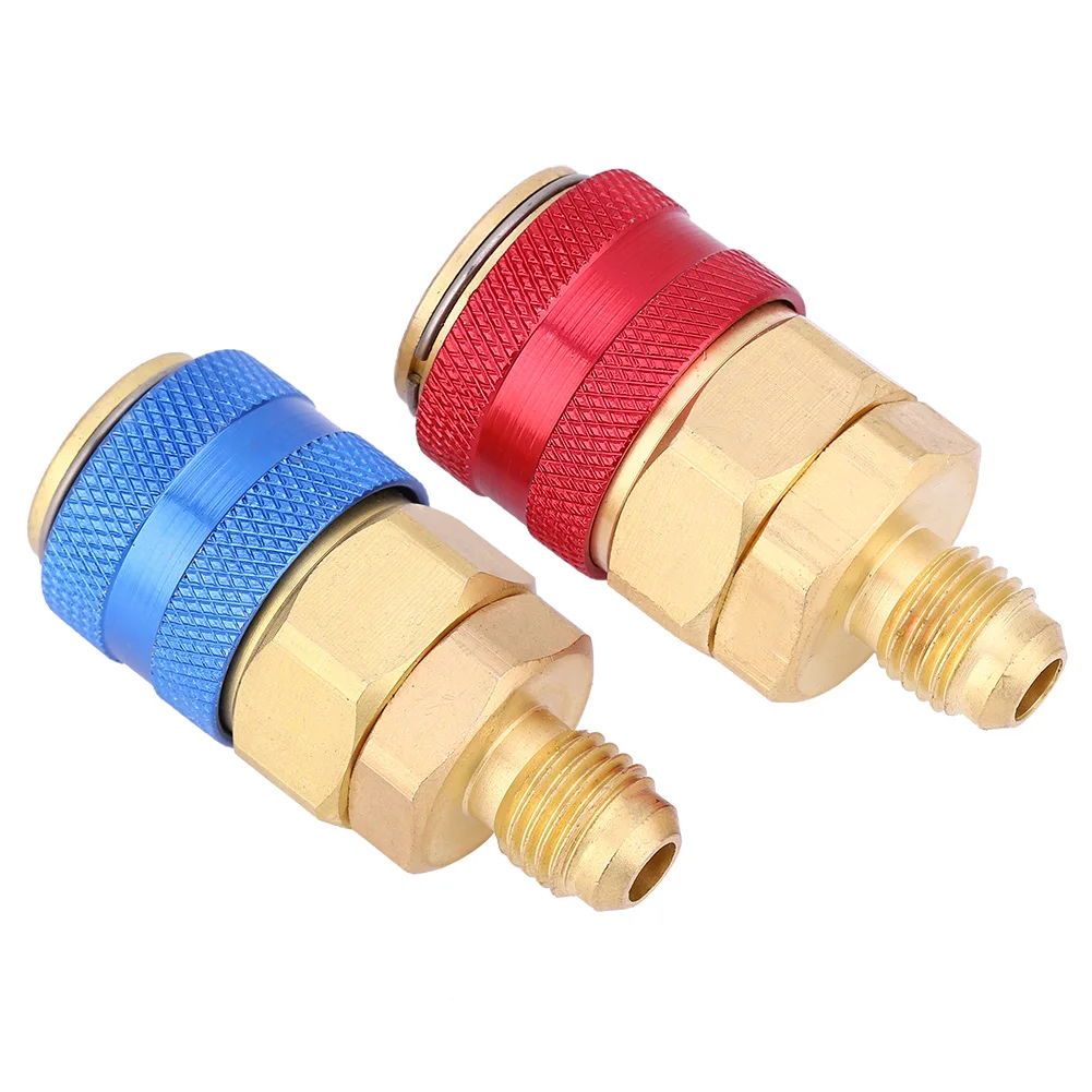 Adaptor Skrup Cepat R134A Manifold Tekanan Tinggi/Rendah Aksesori Otomotif Adaptor Skrup Cepat R134A Manifold R134A