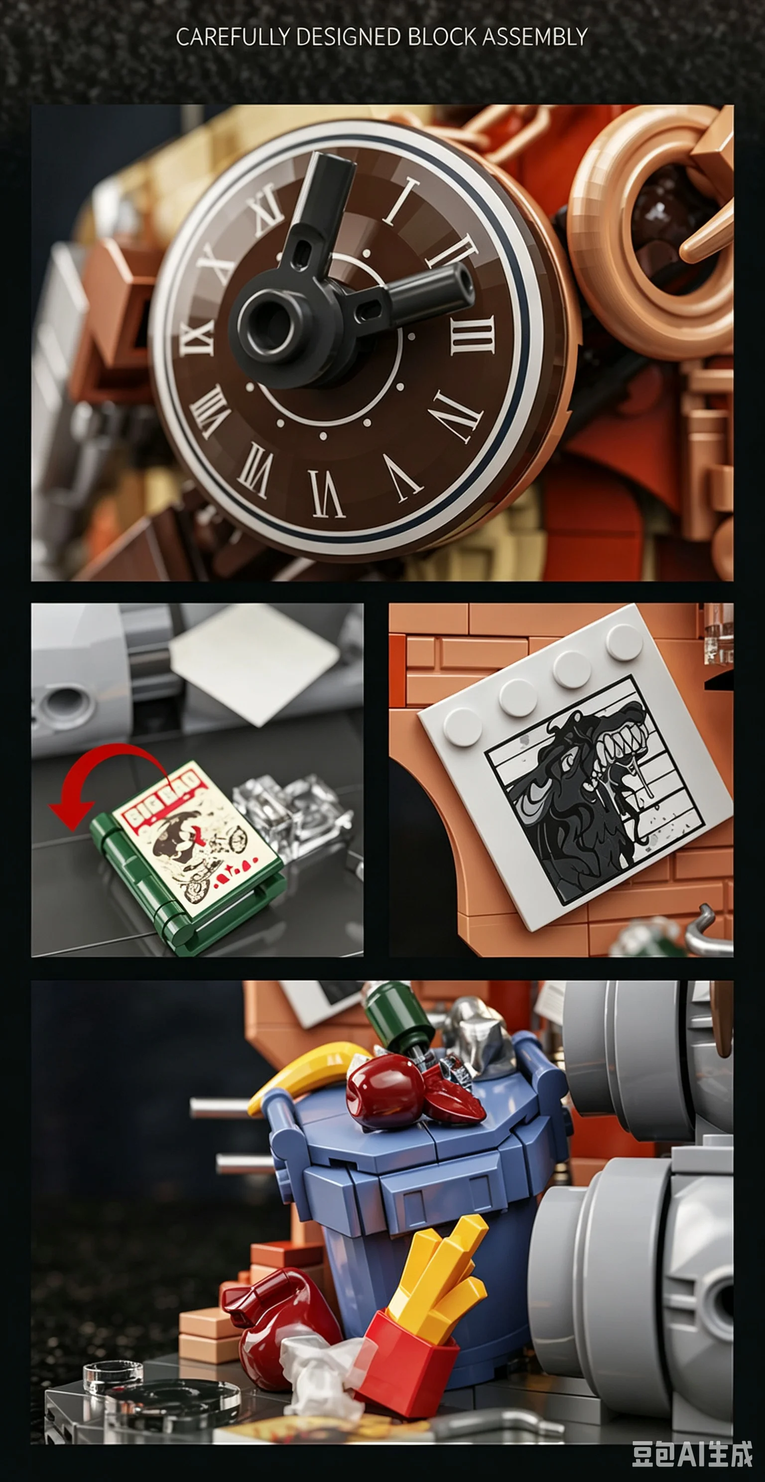 Idea Tier-Baustein-Modellsets Cyber-Detektiv-Eule Konstruktionsbausteine STEM-Lernspielzeug Sammlung für Geschenke – Detail 2